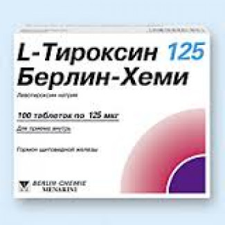L-Тироксин 125 Берлин Хеми табл. 0.125 мг №100, Берлин-Хеми АГ/Менарини Групп