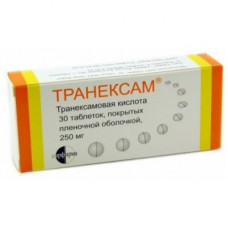 Транексам табл. п/о пленочной 250 мг №30, Обнинская химико-фармацевтическая компания ЗАО