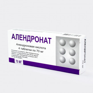 Алендронат табл. 70 мг №4, Березовский фармацевтический завод ЗАО